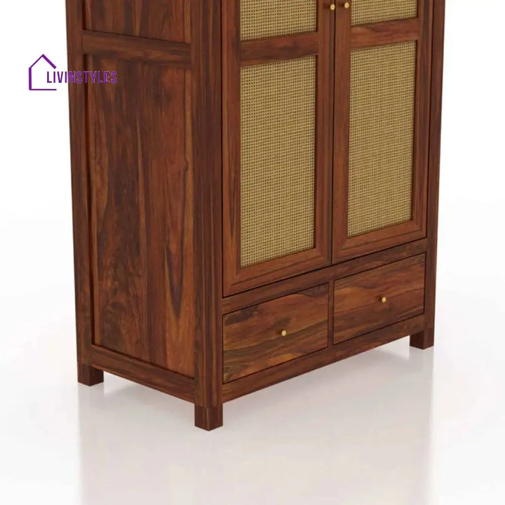 Patricia 2 door sheesham wood wardrobe