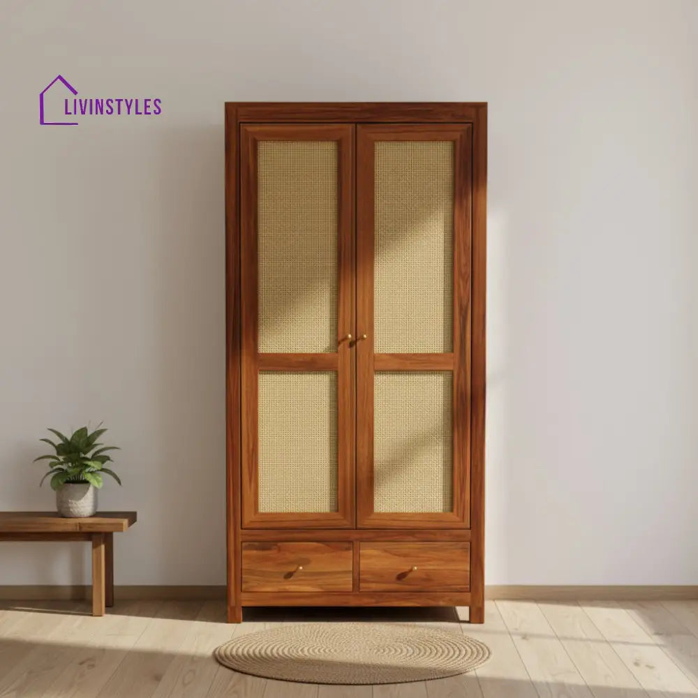 Patricia 2 door sheesham wood wardrobe