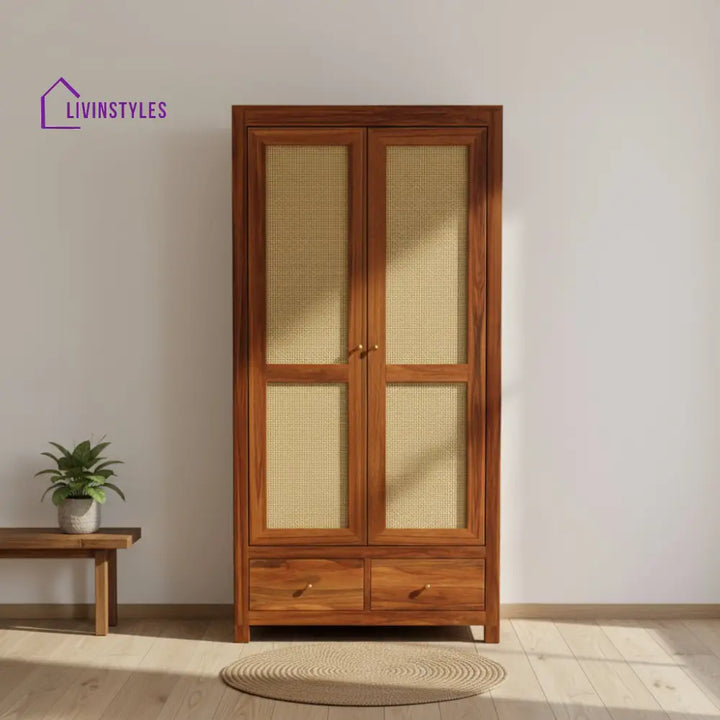 Patricia 2 door sheesham wood wardrobe