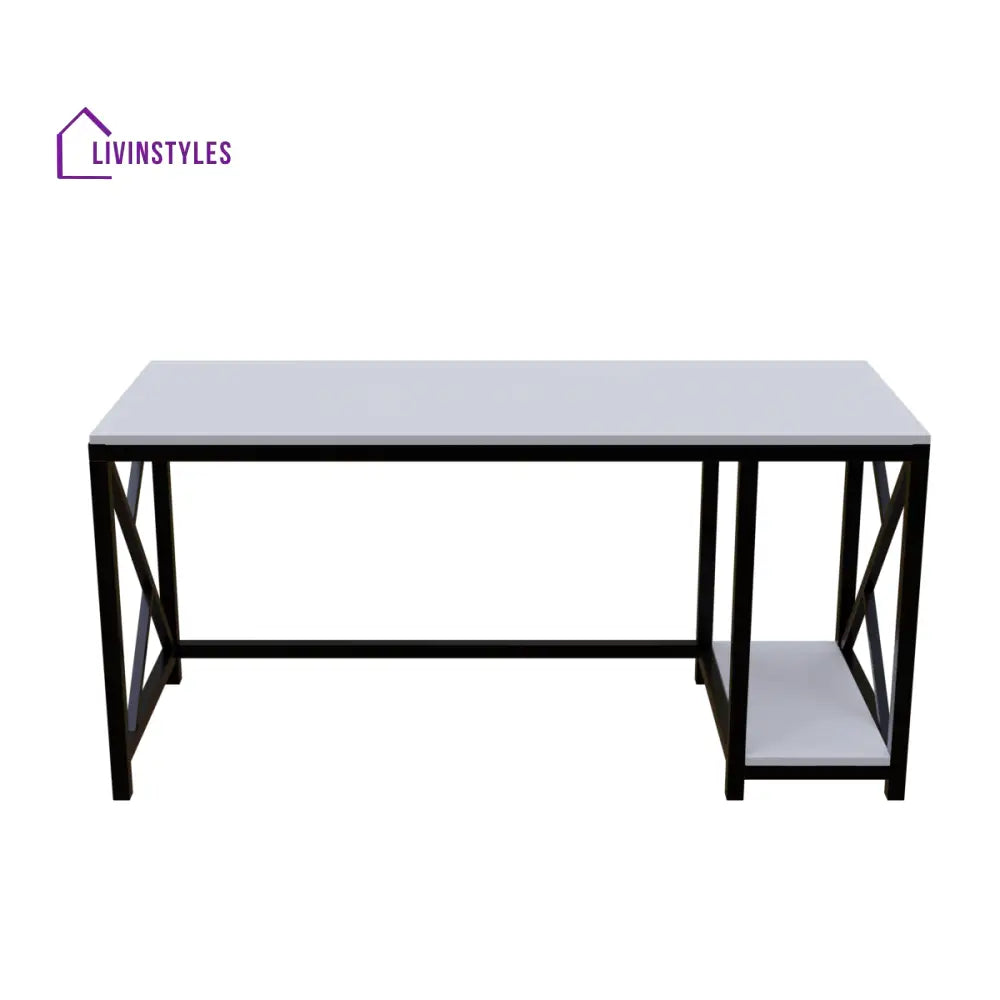 Patrick Computer Table With Open Storage | Computer Table | Study Table for Home - Art & Drafting Tables