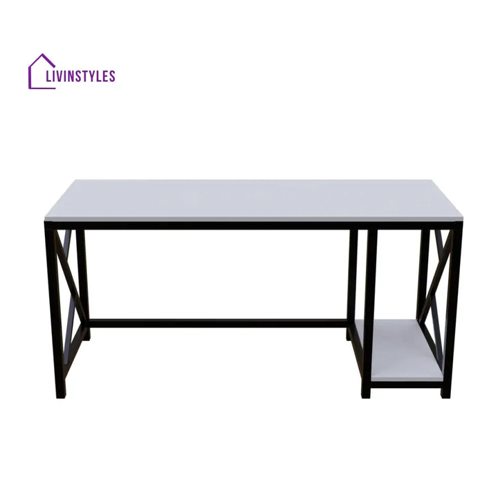 Patrick Computer Table With Open Storage | Computer Table | Study Table for Home - Art & Drafting Tables