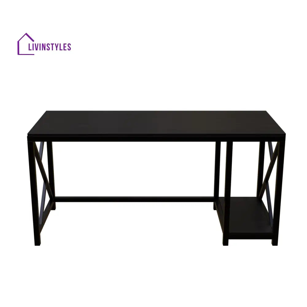 Patrick Computer Table With Open Storage | Computer Table | Study Table for Home - Art & Drafting Tables
