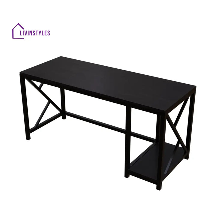 Patrick Computer Table With Open Storage | Computer Table | Study Table for Home - Art & Drafting Tables