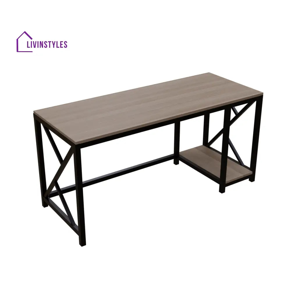 Patrick Computer Table With Open Storage | Computer Table | Study Table for Home - Art & Drafting Tables
