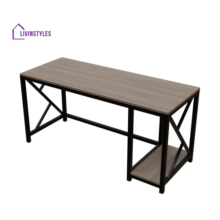 Patrick Computer Table With Open Storage | Computer Table | Study Table for Home - Art & Drafting Tables