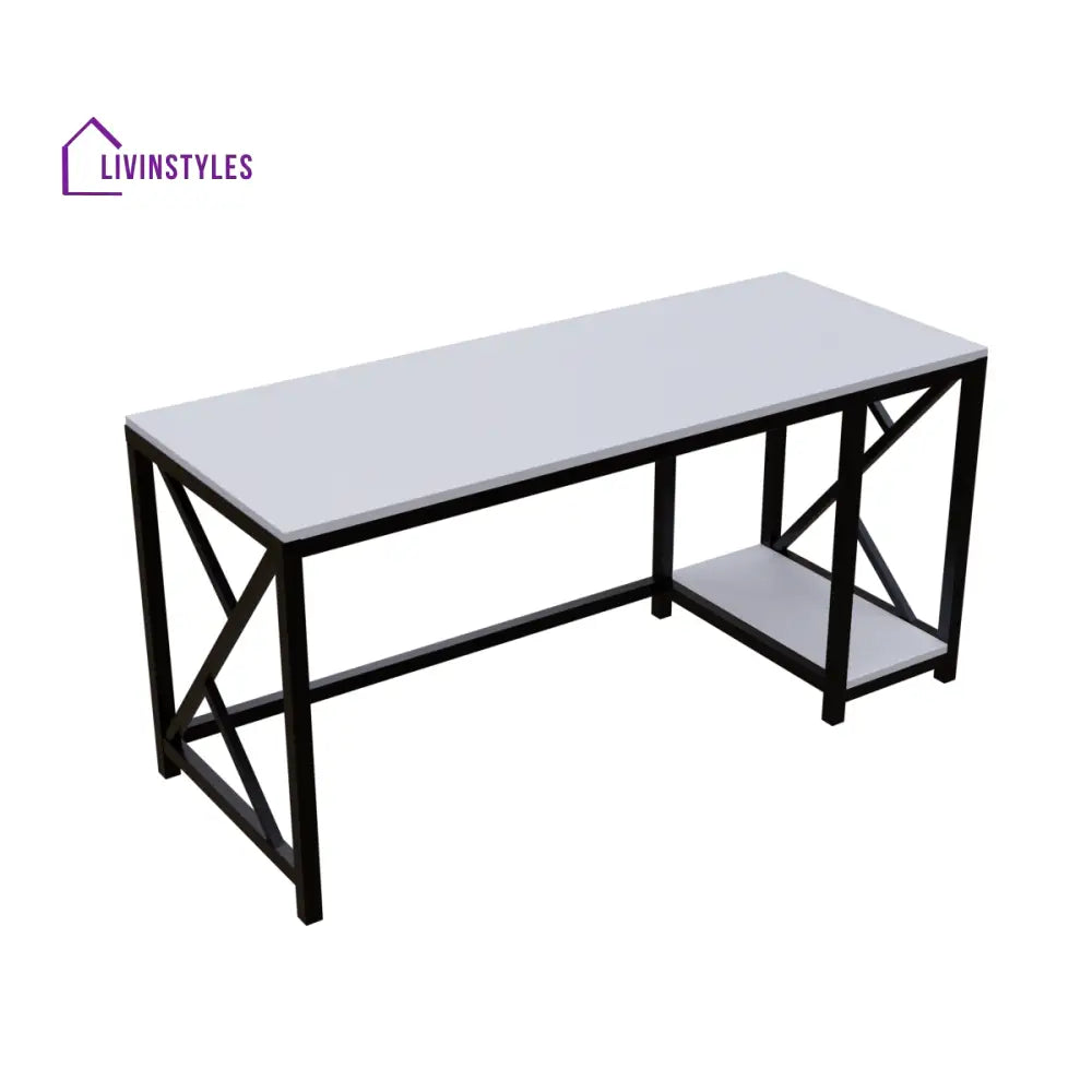 Patrick Computer Table With Open Storage | Computer Table | Study Table for Home - Art & Drafting Tables