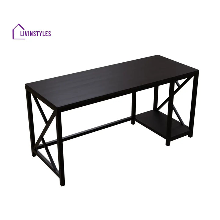 Patrick Computer Table With Open Storage | Computer Table | Study Table for Home - Art & Drafting Tables