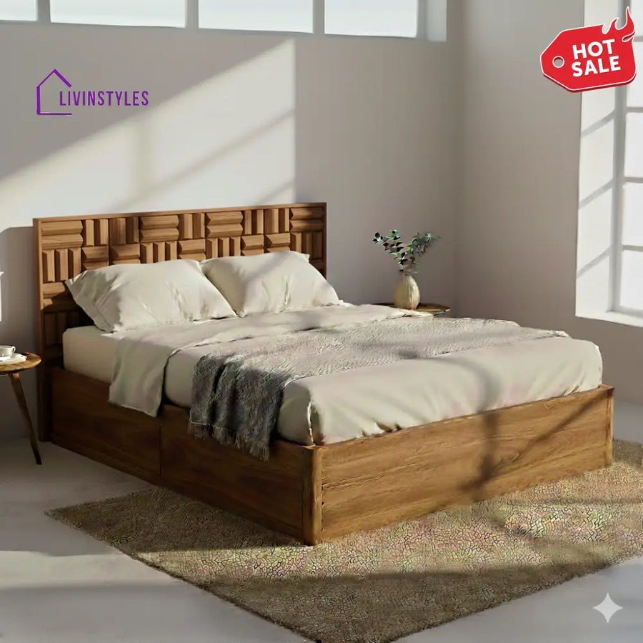 Paul Premium Sheesham Wood Bed