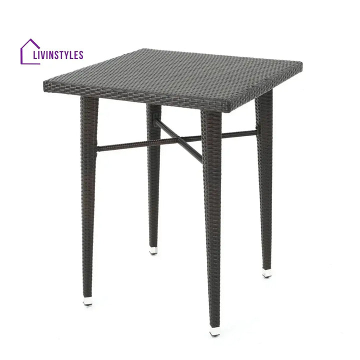 Pauline 5-Piece Outdoor Rattan Wicker Bar Set with Wicker Top Table - Bar Set