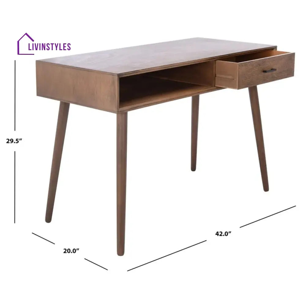 Pavel Solid Sheesham Wood Study Table for Students