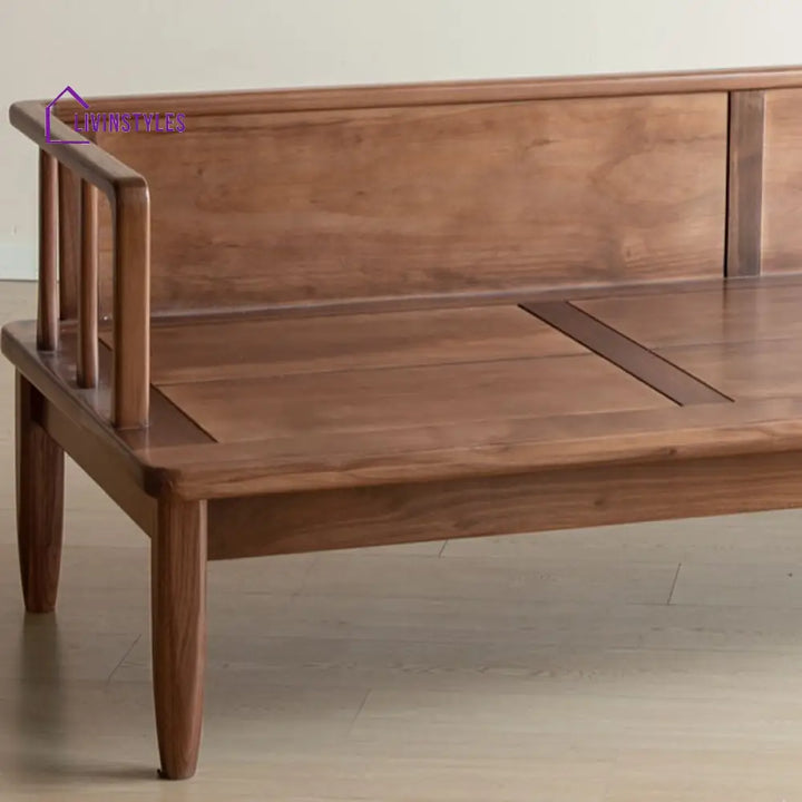 Pavel Solid Wood 3 Seater Sofa for Living Room