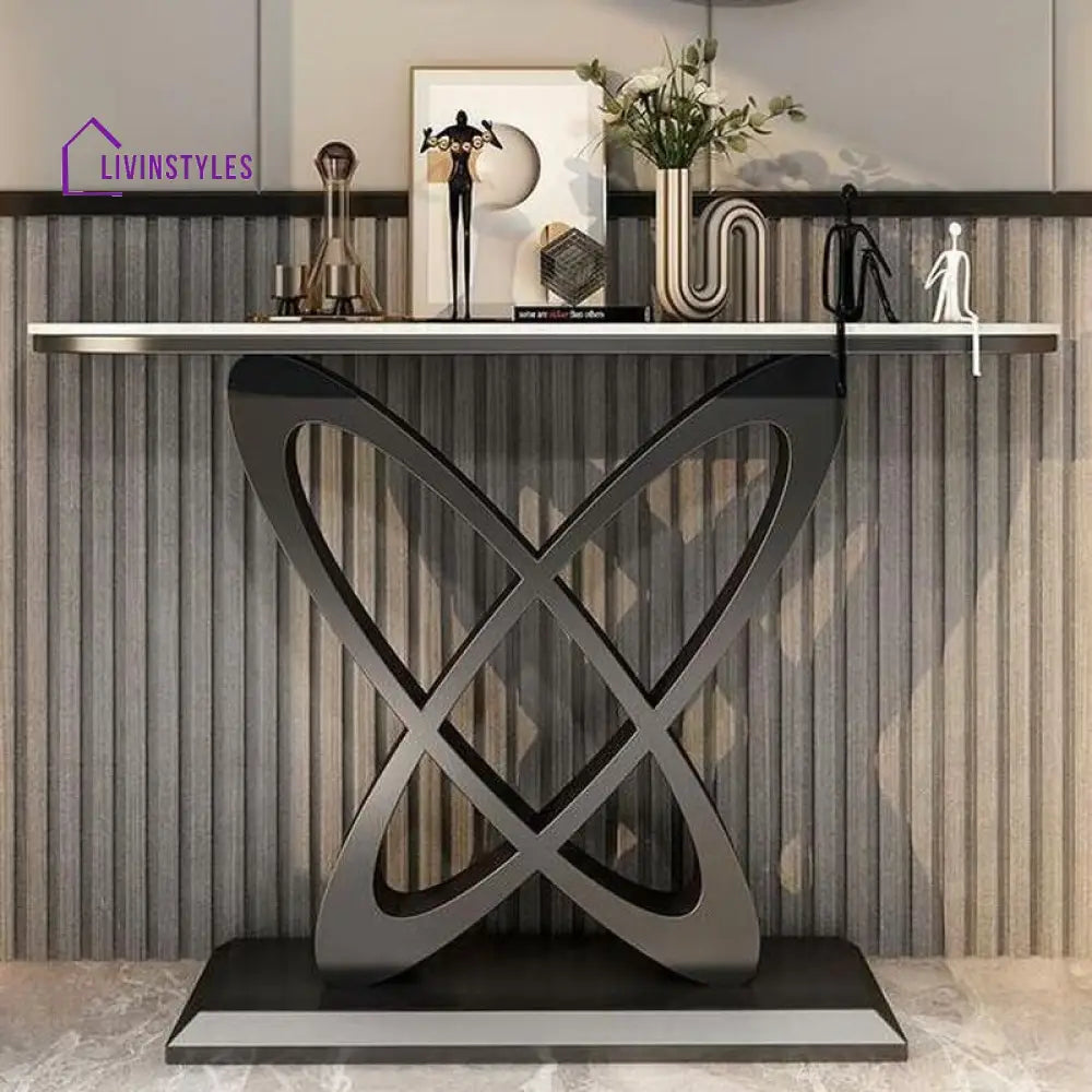 Pavel Stainless Steel Console Table for Living Room