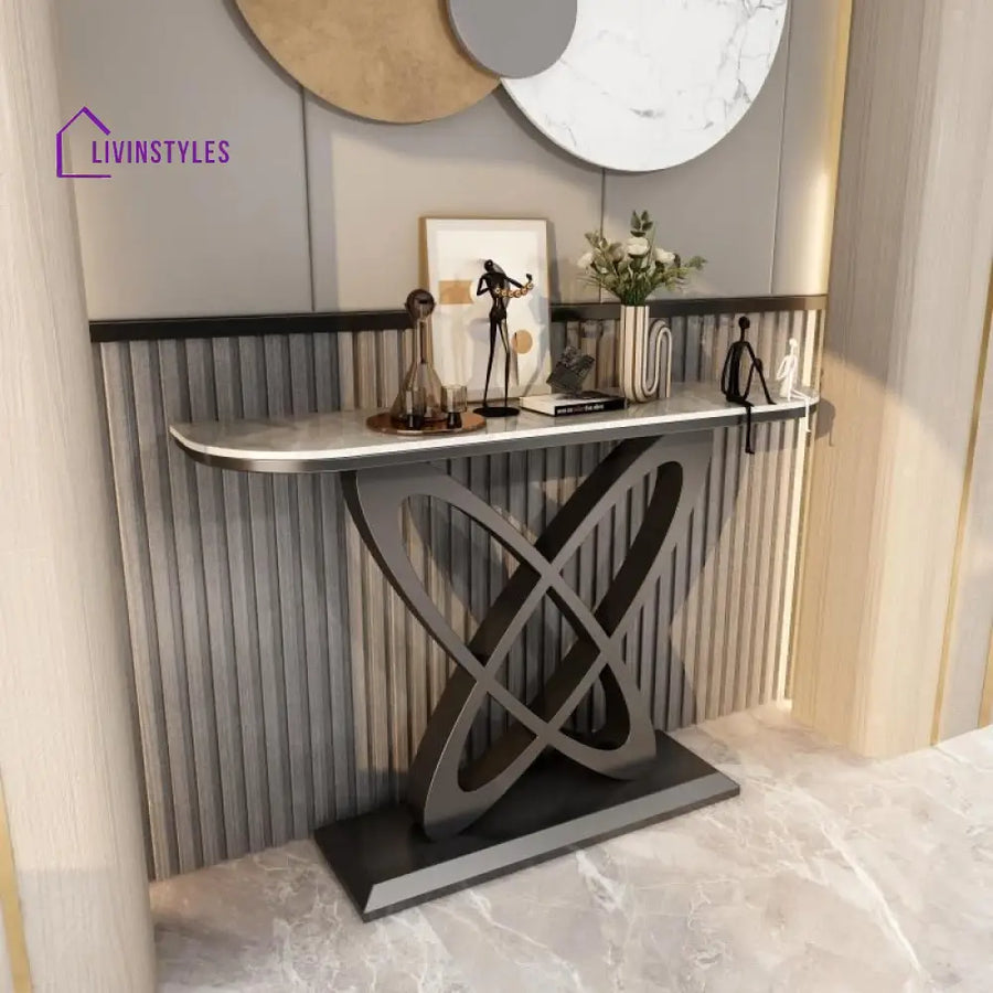 Pavel Stainless Steel Console Table for Living Room