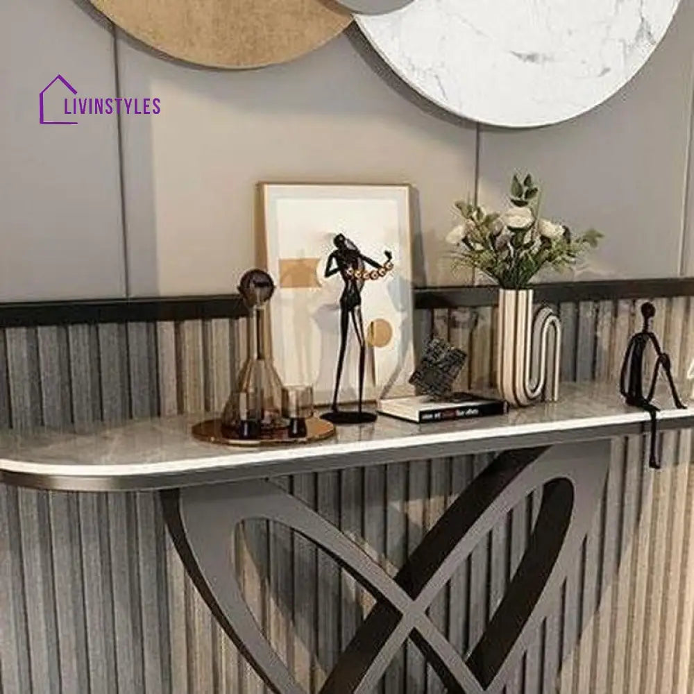 Pavel Stainless Steel Console Table for Living Room