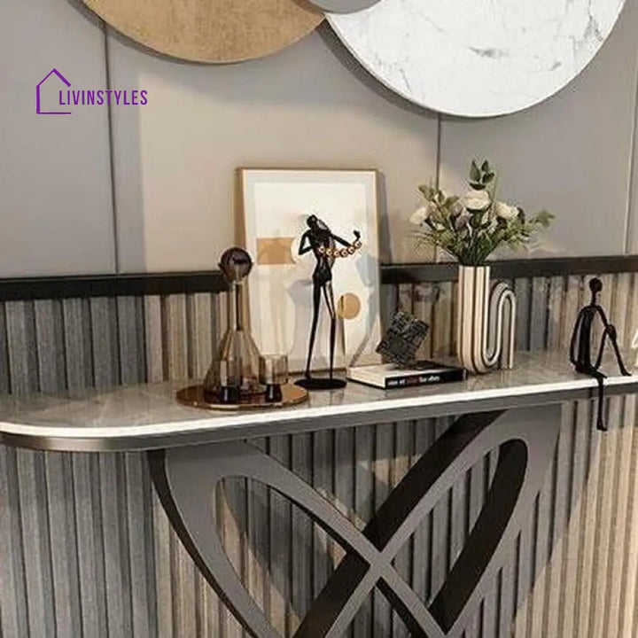 Pavel Stainless Steel Console Table for Living Room