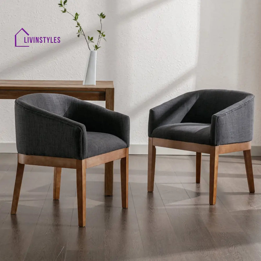 Pavitra Solid Wood and Fabric Arm Chair | Living Room Chair | Lounge Chair - Single Chair