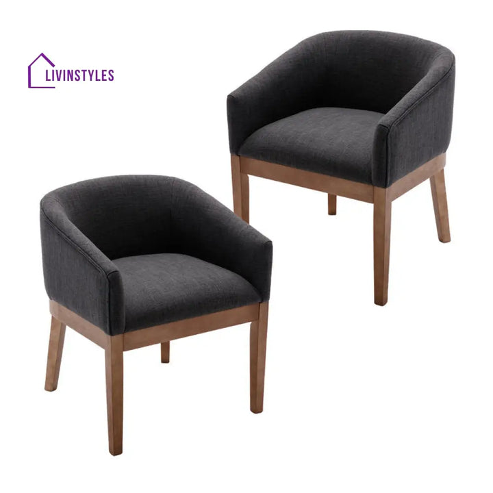 Pavitra Solid Wood and Fabric Arm Chair | Living Room Chair | Lounge Chair - Single Chair