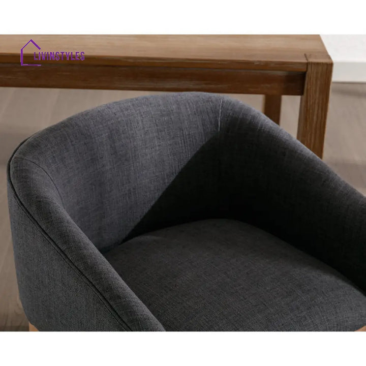 Pavitra Solid Wood and Fabric Arm Chair | Living Room Chair | Lounge Chair - Single Chair