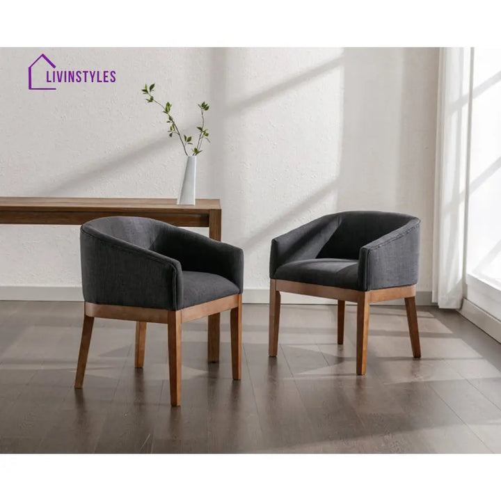 Pavitra Solid Wood and Fabric Arm Chair | Living Room Chair | Lounge Chair - Single Chair