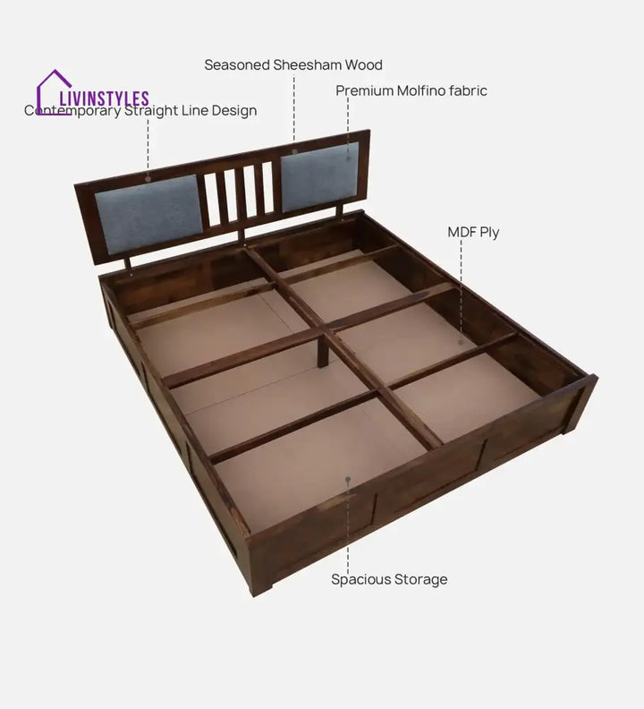 Mukund Sheesham Wood Storage Beds Bedroom Furniture Sets