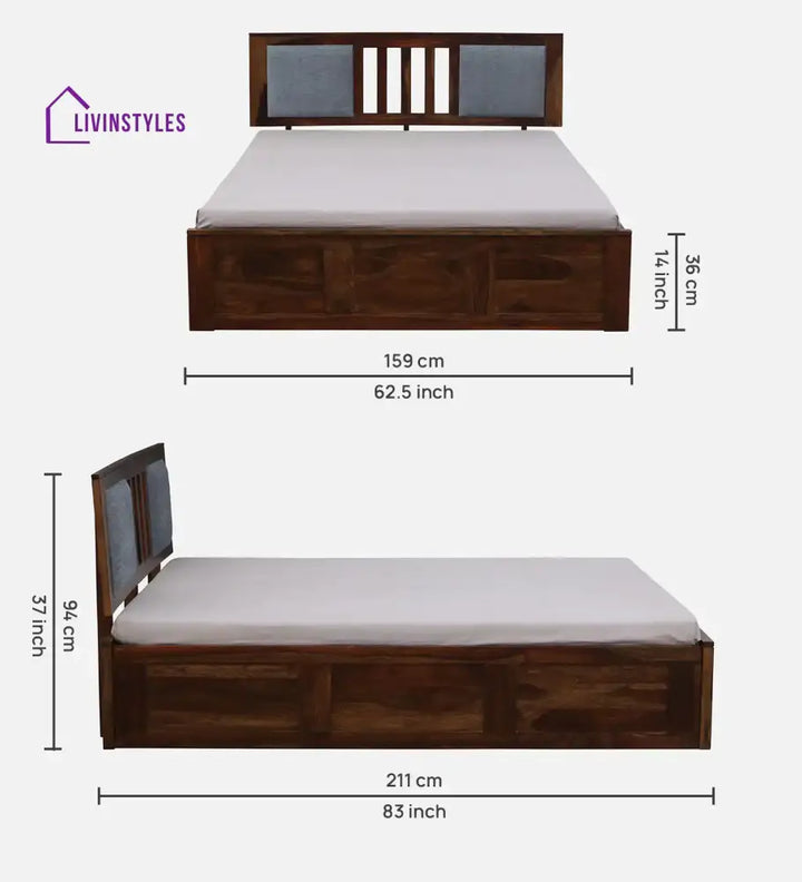Mukund Sheesham Wood Storage Beds Bedroom Furniture Sets