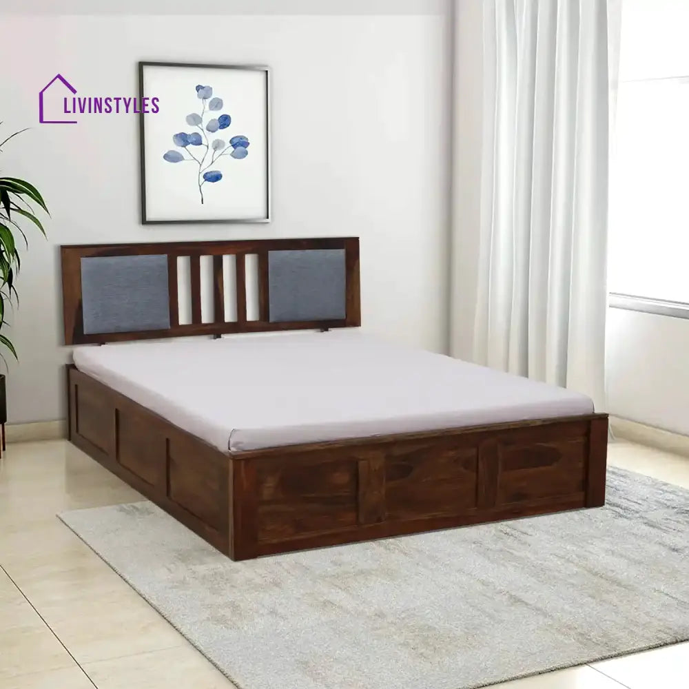 Mukund Sheesham Wood Storage Beds Queen / Teak Bedroom Furniture Sets