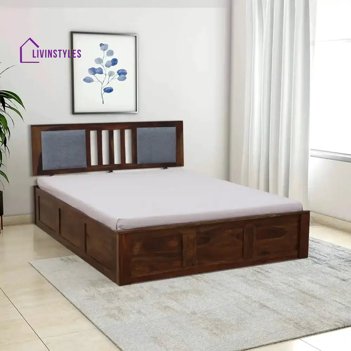 Mukund Sheesham Wood Storage Beds Queen / Teak Bedroom Furniture Sets