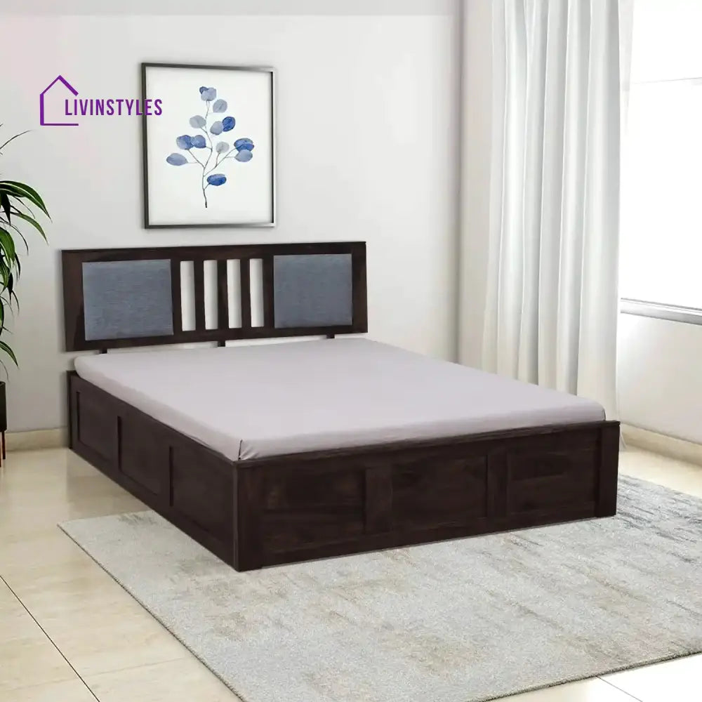 Mukund Sheesham Wood Storage Beds Queen / Walnut Bedroom Furniture Sets