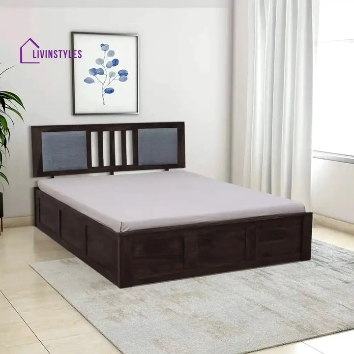 Mukund Sheesham Wood Storage Beds Queen / Walnut Bedroom Furniture Sets