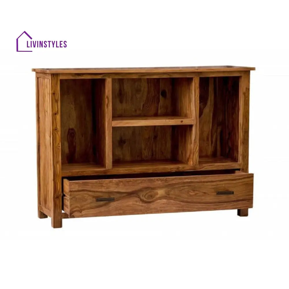 Payal Symmetric Bookcase (Standard Honey Finish)