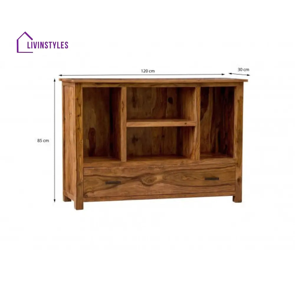 Payal Symmetric Bookcase (Standard Honey Finish)