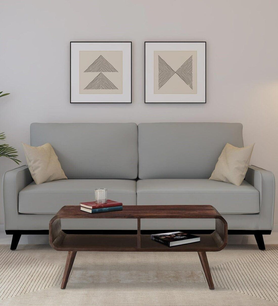 Peep Sheesham Wood Coffee Table In Provincial Teak Finish