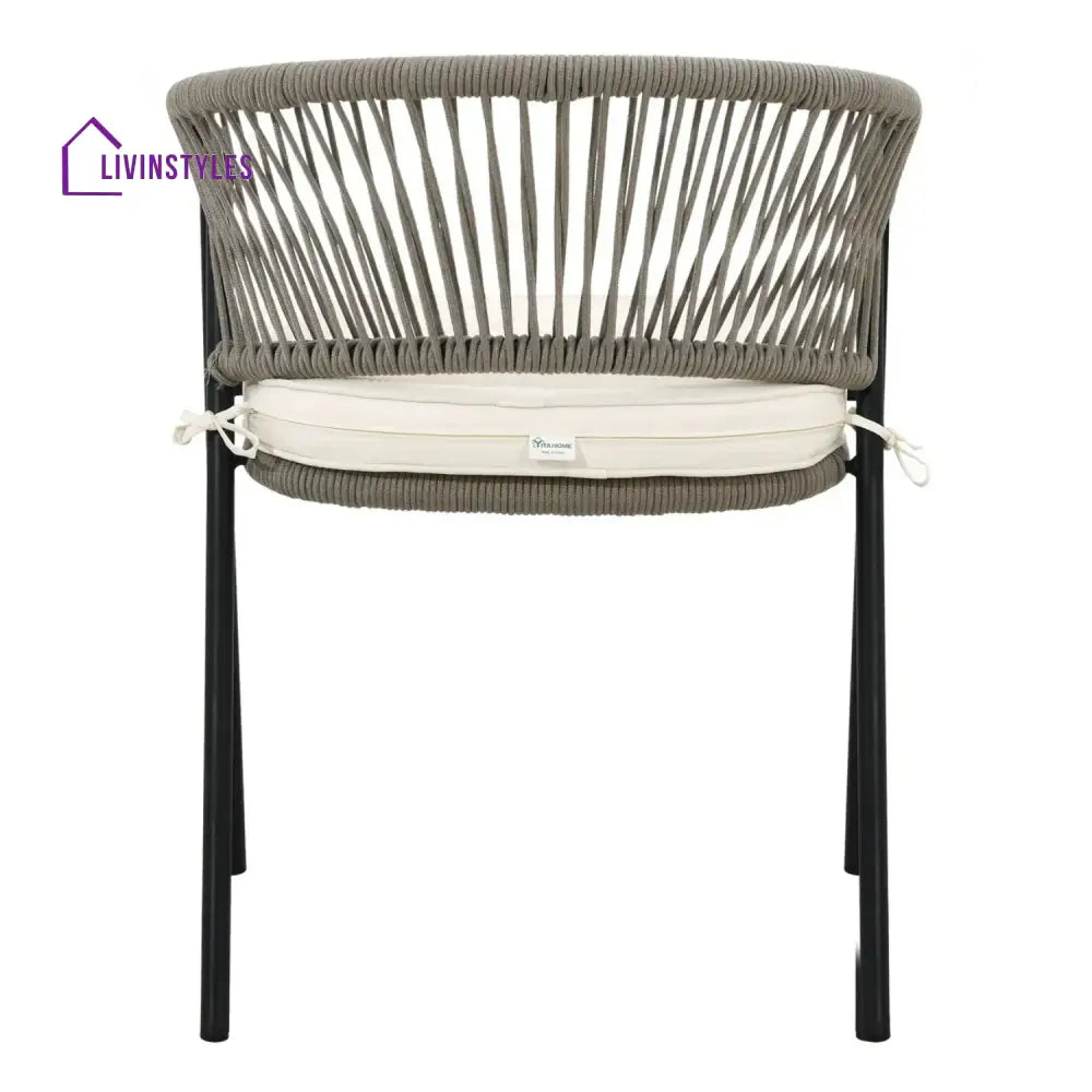 Peizhi 4-Piece Outdoor Rope Patio Dining Chairs - Dinning Chairs