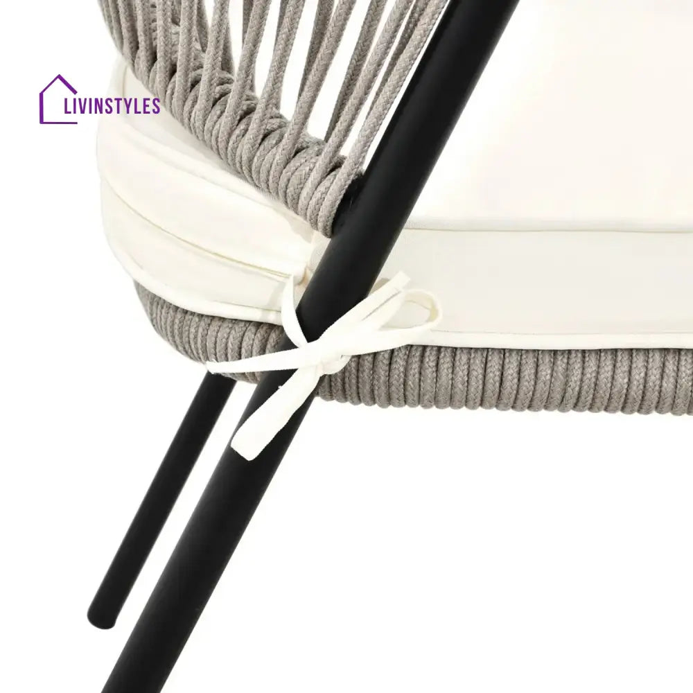 Peizhi 4-Piece Outdoor Rope Patio Dining Chairs - Dinning Chairs