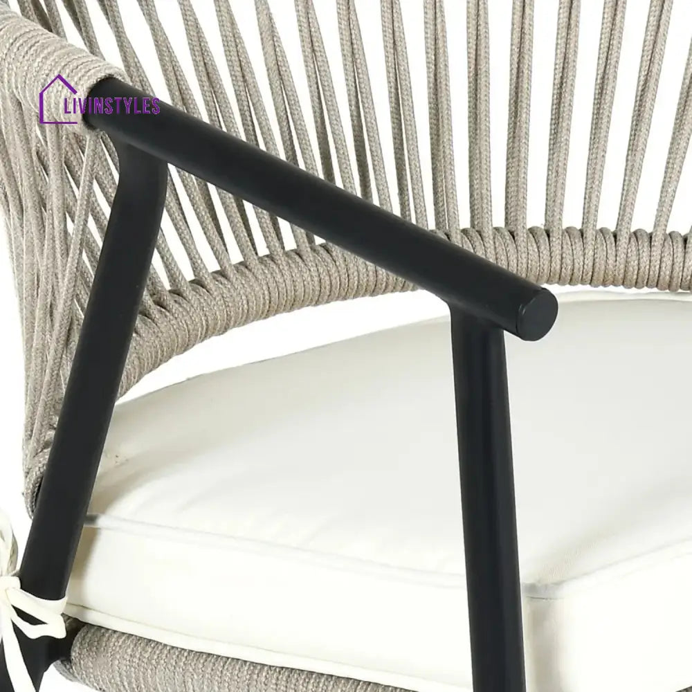Peizhi 4-Piece Outdoor Rope Patio Dining Chairs - Dinning Chairs
