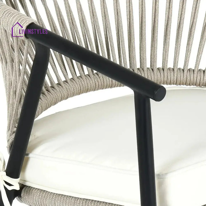 Peizhi 4-Piece Outdoor Rope Patio Dining Chairs - Dinning Chairs