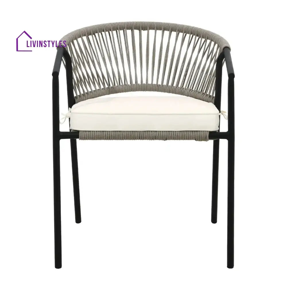 Peizhi 4-Piece Outdoor Rope Patio Dining Chairs - Dinning Chairs