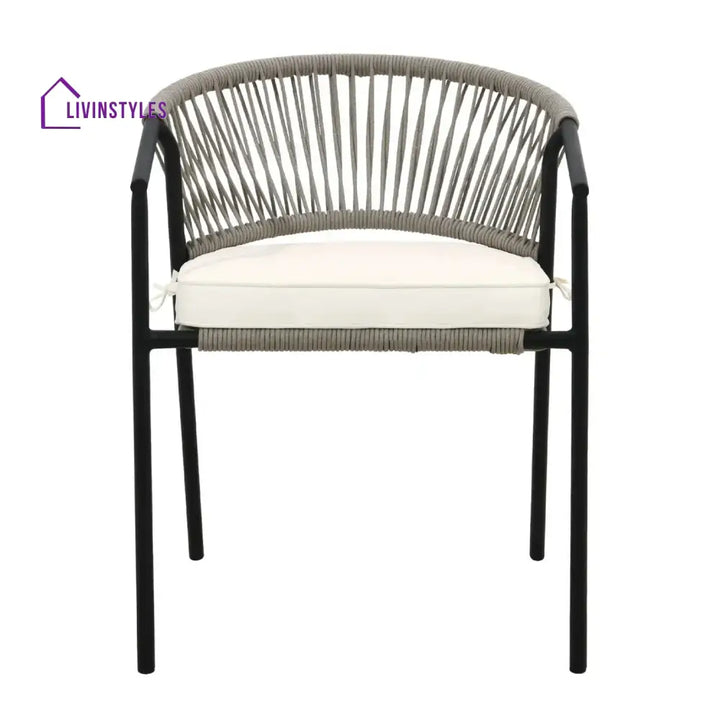 Peizhi 4-Piece Outdoor Rope Patio Dining Chairs - Dinning Chairs