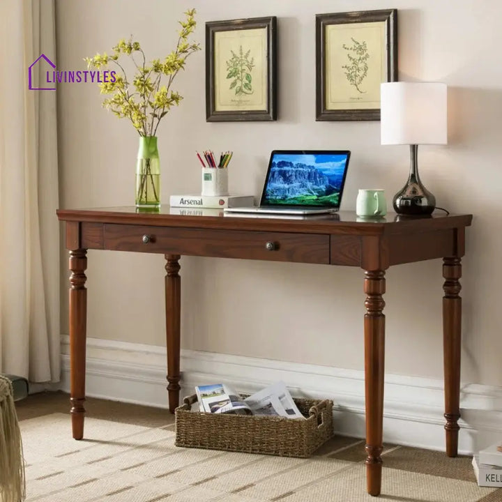 Pelageya Solid Wood Study Table for Students