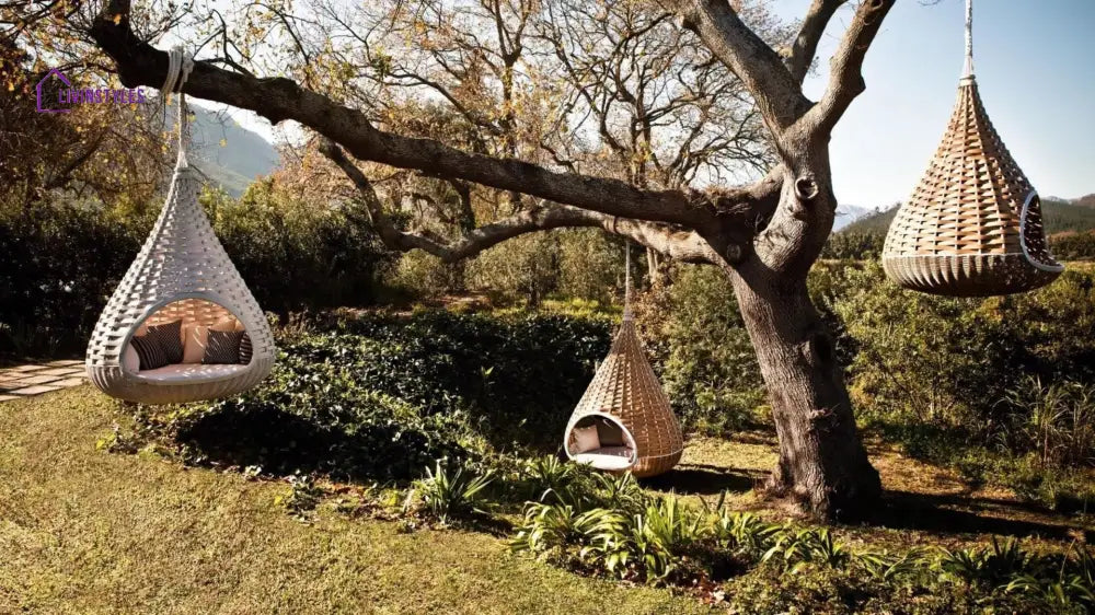 Pepito Three Seater Hanging Swing Without Stand For Balcony Garden Swing (Honey) - Swings