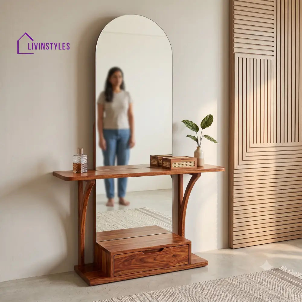 Perrine Premium Solid Wood Dressing Table for Bedroom | New Designer Dressing Unit