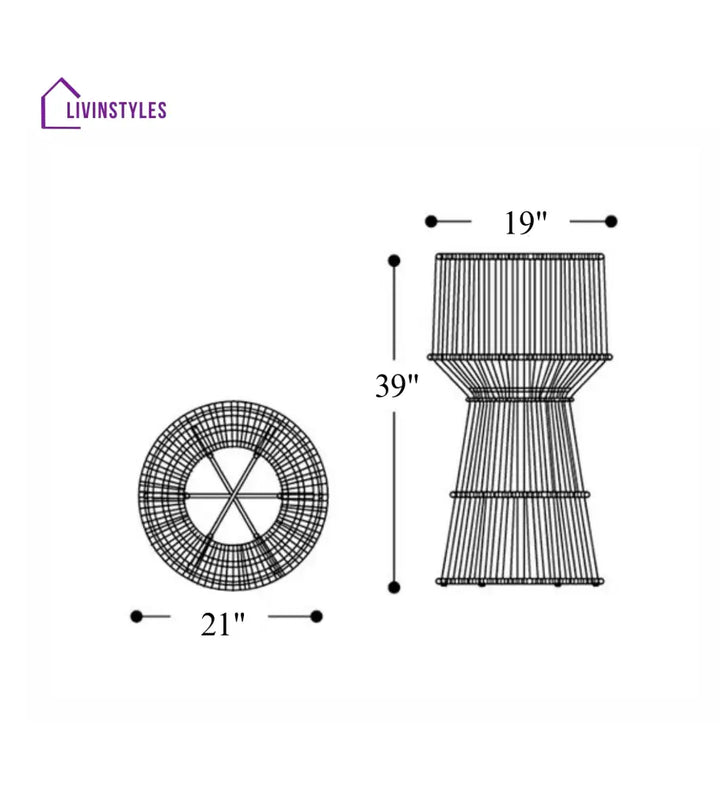 Petit Outdoor Planter For Garden Balcony Braided & Rope - Planter