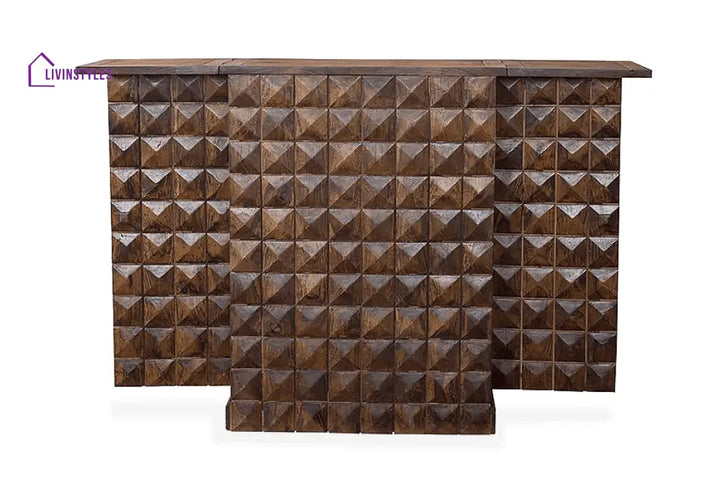 Petro Solid Wood Bar Cabinet Bar