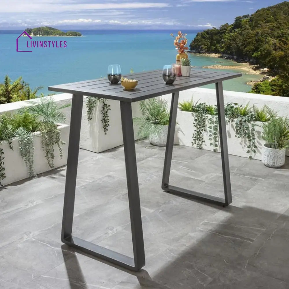 Philip Outdoor Patio Bar Set 6 Chairs and 1 Table Set Braided & Rope - Bar Sets
