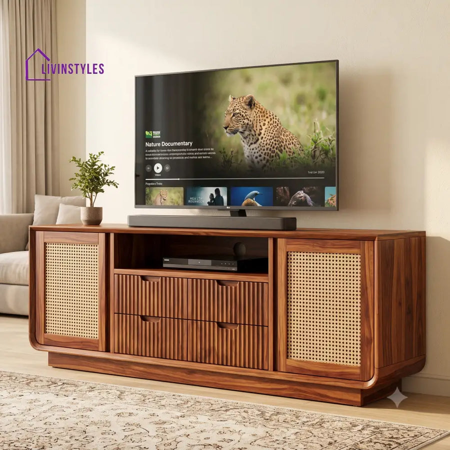 Philippine Solid Sheesham Wood Tv Unit for Living Room | Tv Cabinet | Tv Console Unit