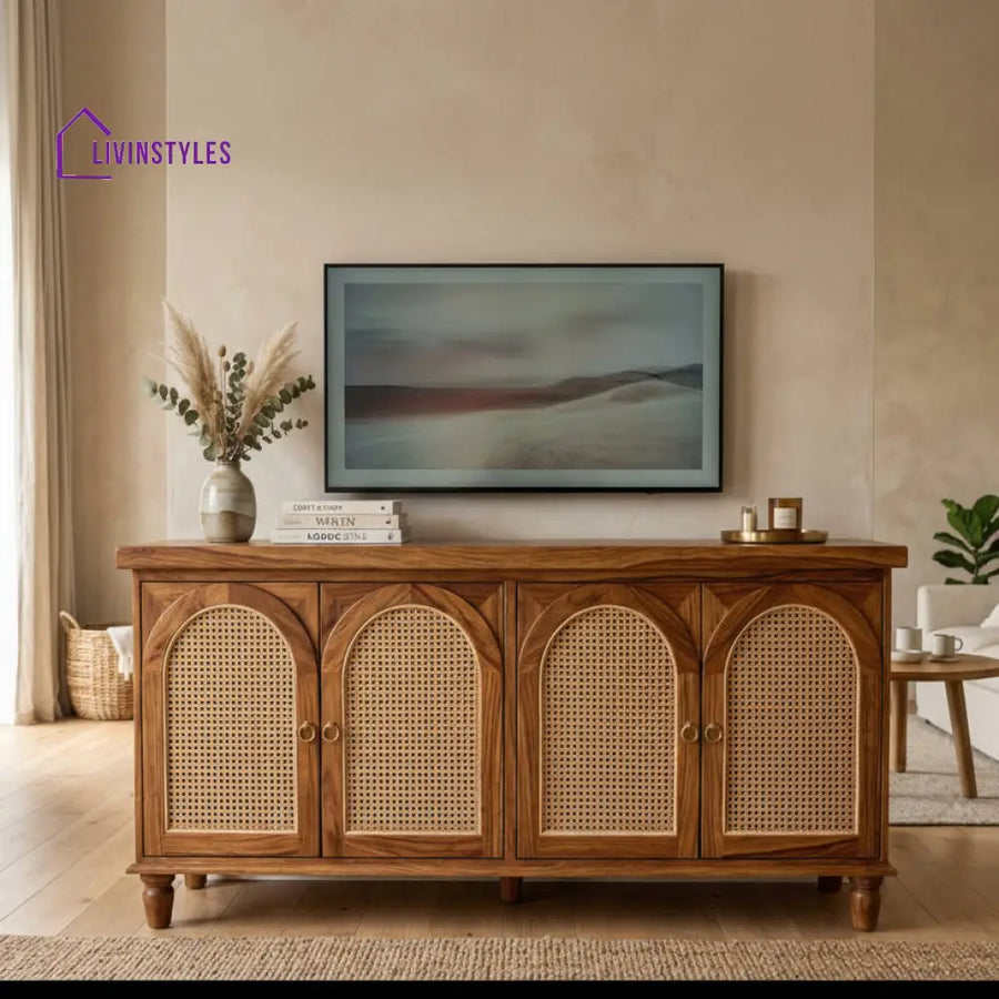 Phong Premium Solid Wood TV Unit for Living Room