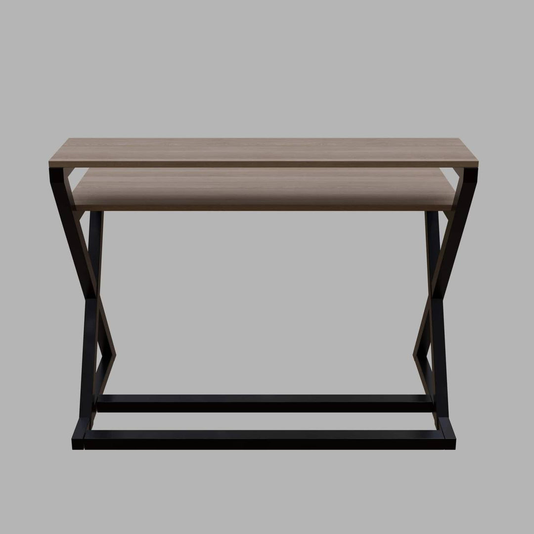 Austin Study Table in White Color with Upper Shelve | Computer Table | Study Table for Home