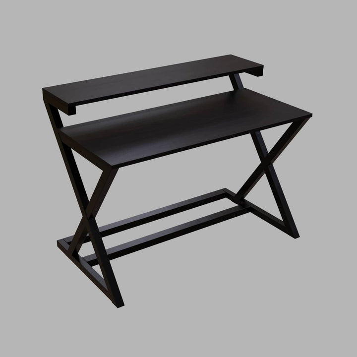 Austin Study Table in White Color with Upper Shelve | Computer Table | Study Table for Home