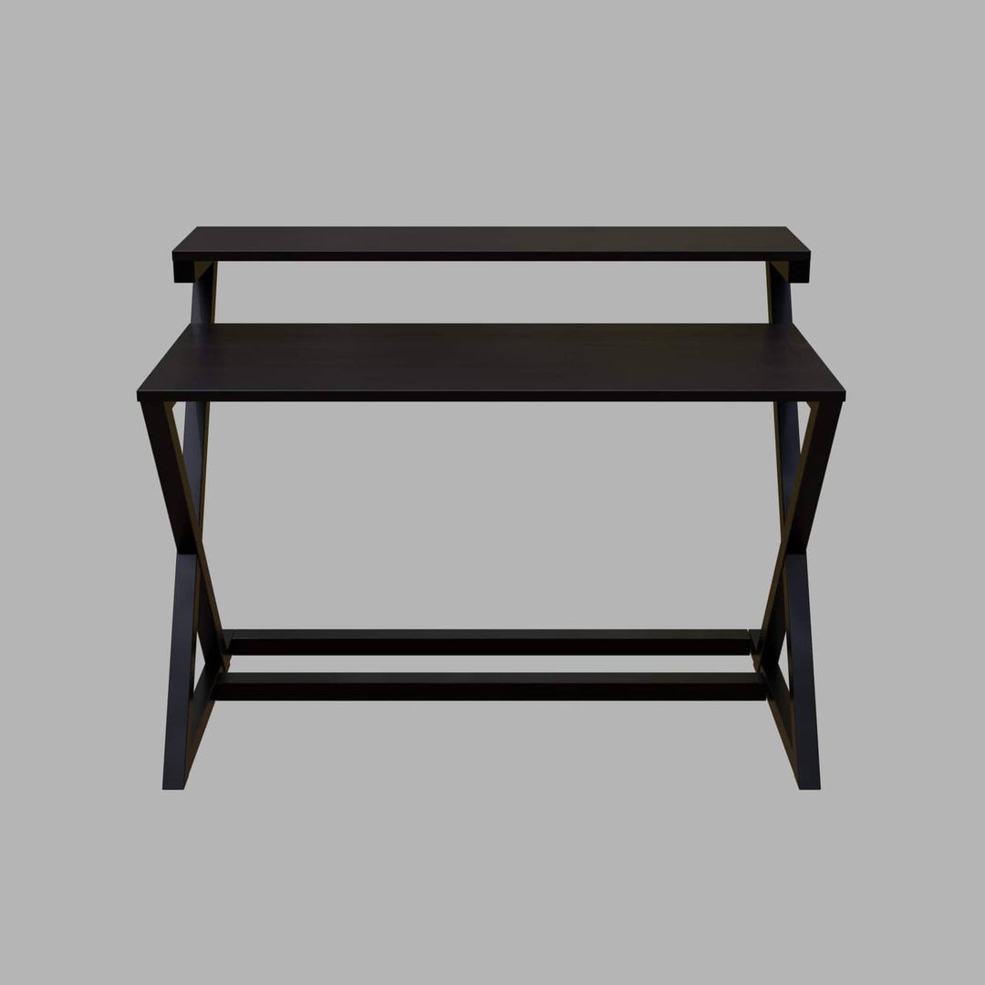 Austin Study Table in White Color with Upper Shelve | Computer Table | Study Table for Home