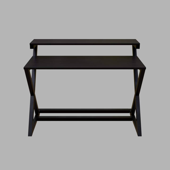 Austin Study Table in White Color with Upper Shelve | Computer Table | Study Table for Home